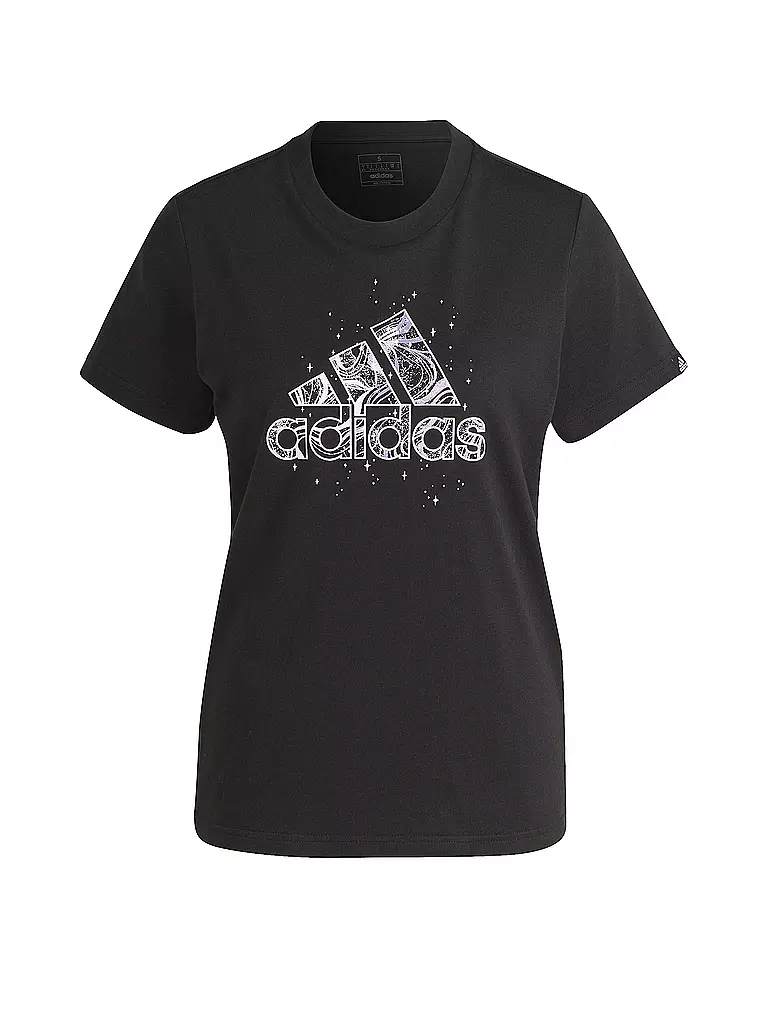 ADIDAS Damen T Shirt Mystic Nature schwarz